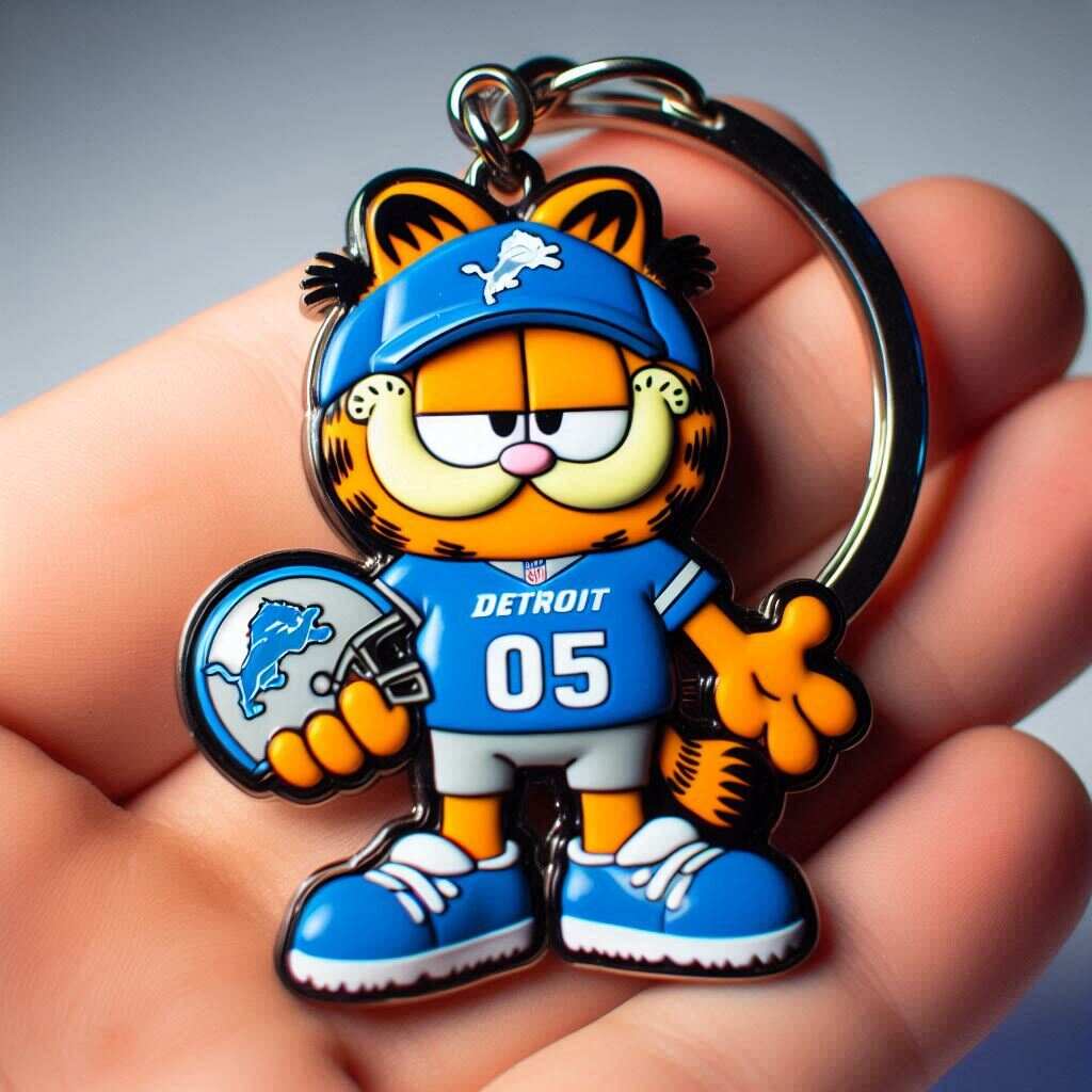 NHL Team Spirit Garfield Keychain