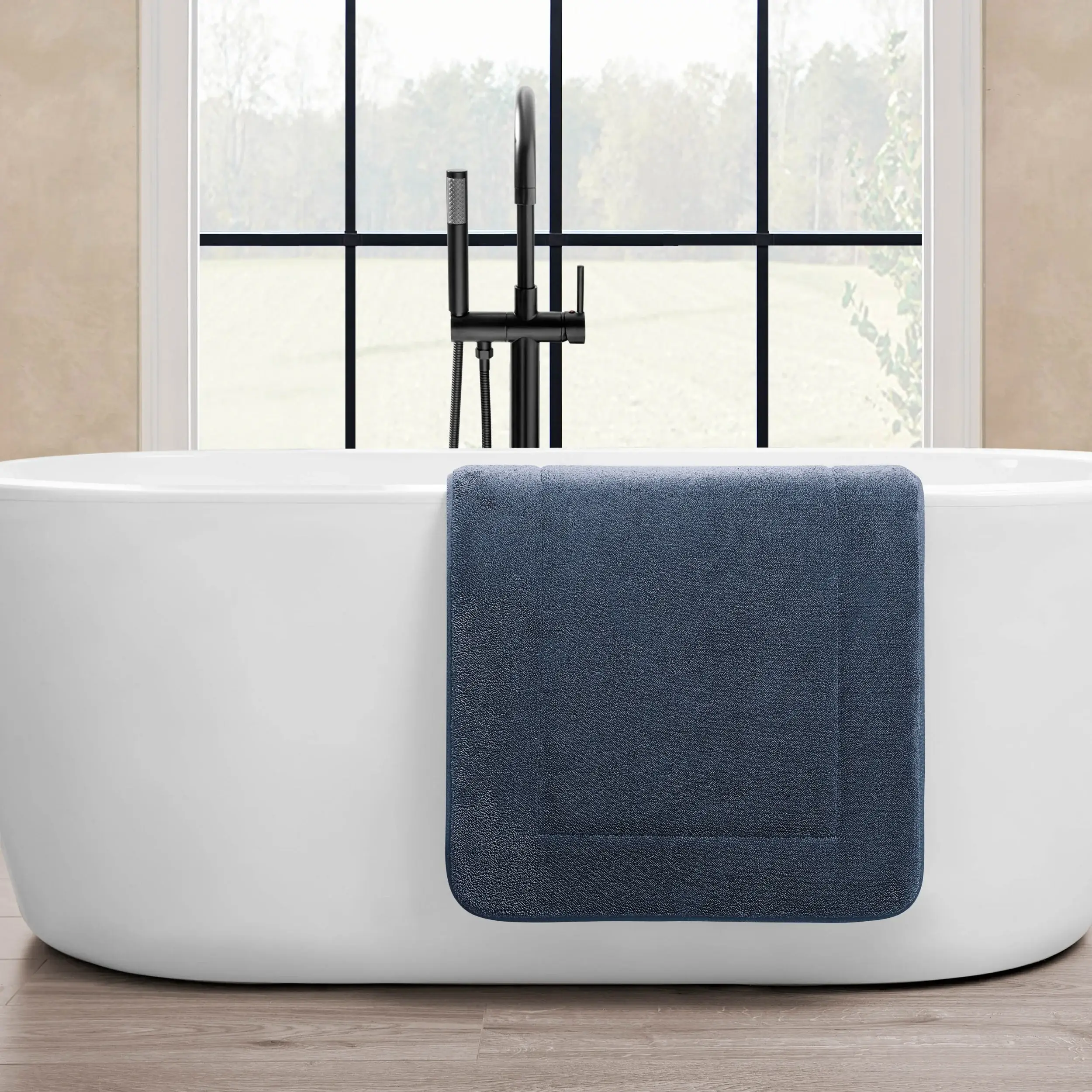 Oliver Brown Terry Memory Foam Bath Mat