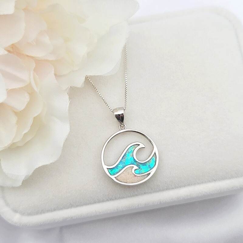 Hawaiian Ocean Wave Necklace
