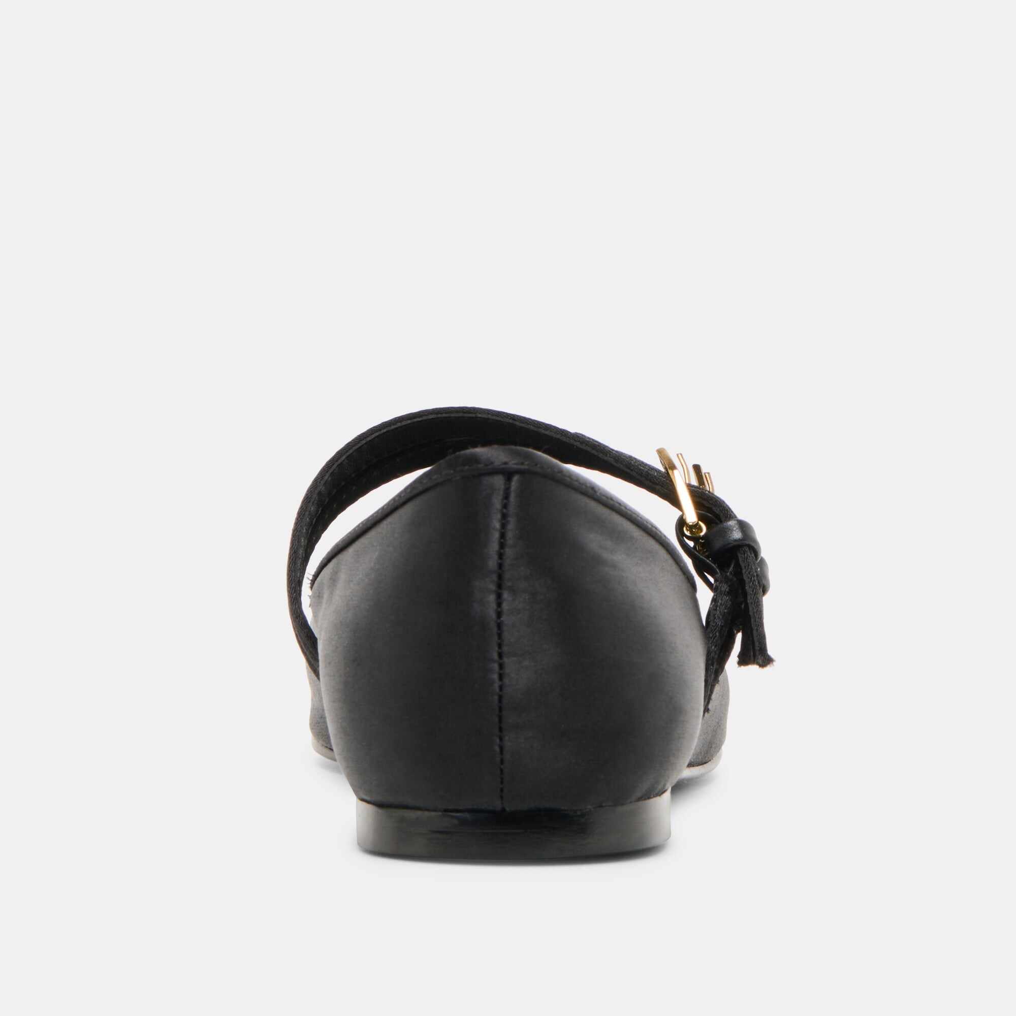 GIBSEN BALLET FLATS ONYX SATIN