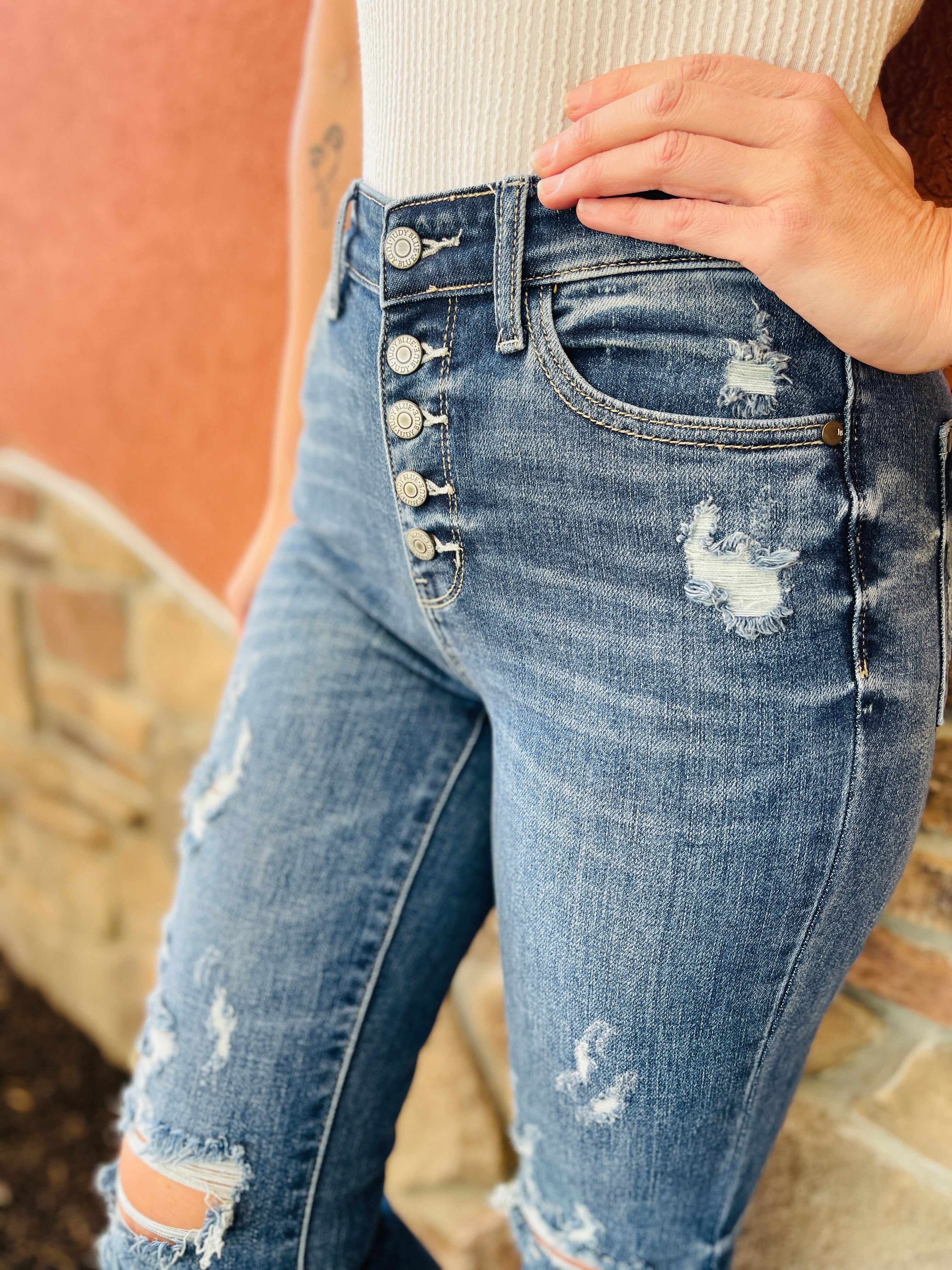 RESTOCK! Plus/Reg Let's Go Girls Flare Jeans
