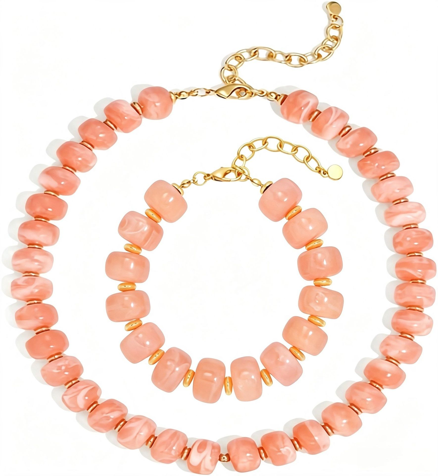 🔥Hot Sale 69% OFF✨Bright Color Dopamine Chunky Beaded Choker, Women Summer Beach Jewelry
