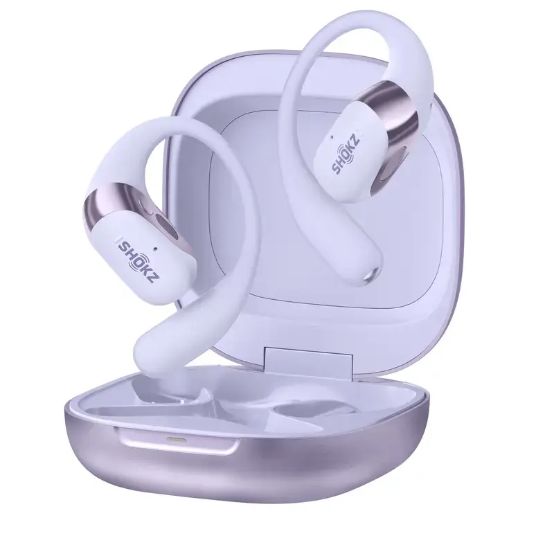 New OpenFit 2+ Open-Ear Headphones, Dolby Audio Enabled, Comfortable Earbuds with Soft Ear Hooks, 48H Playtime, IP55 Water-Resistant, USB-C Fast Charging, Wireless Charging