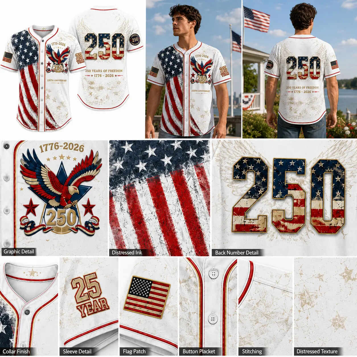 250th Anniversary Baseball Jersey