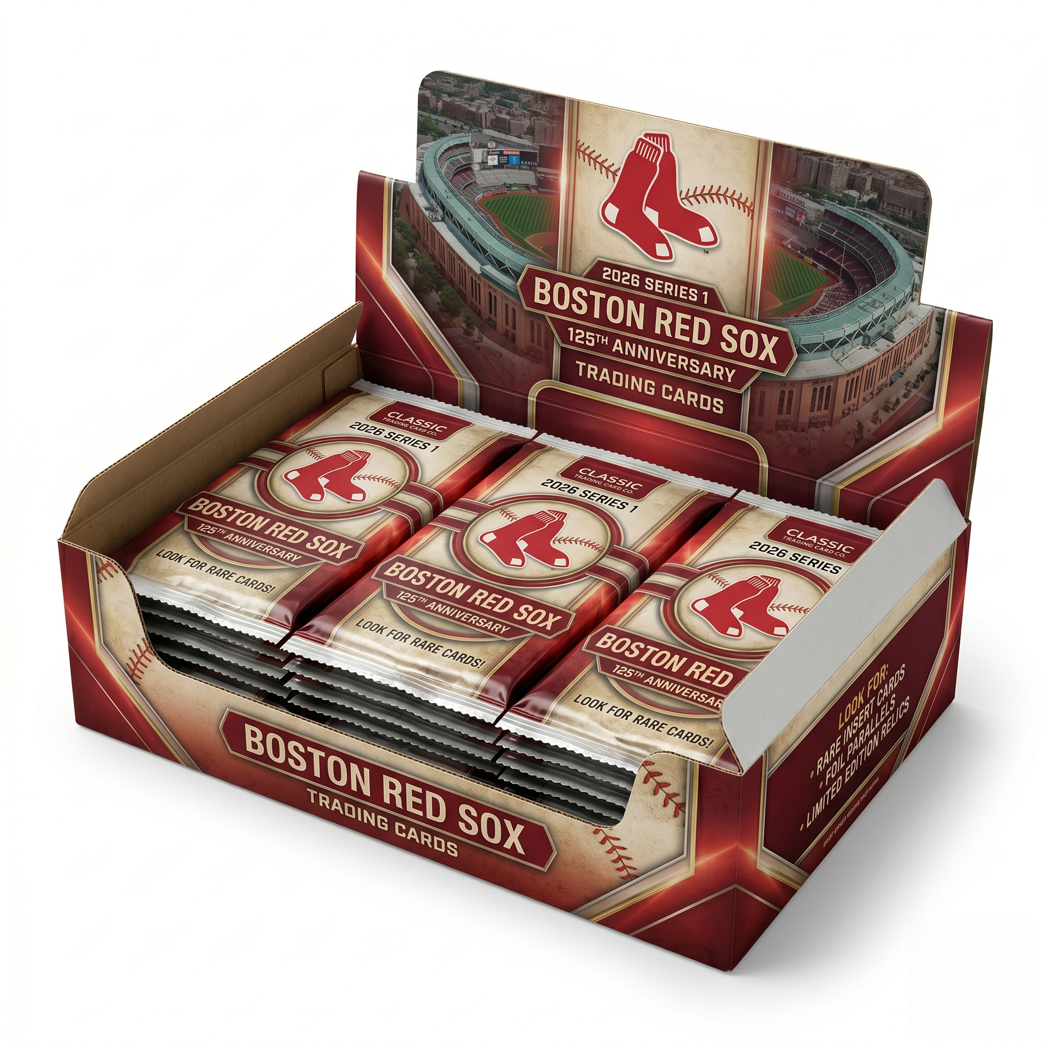 2026 Boston Baseball 125th Season Commemorative Trading Cards Hobby Box