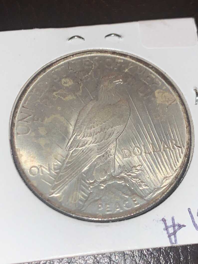 1922 Silver Peace Dollar Coin - BU !  Lot# 1245