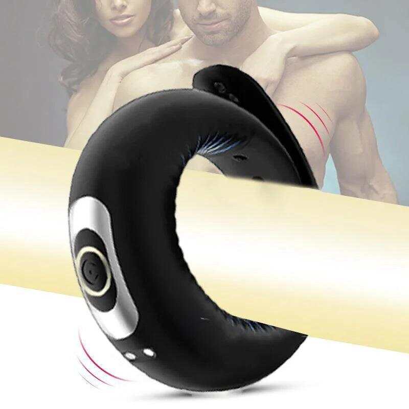 10 Vibration Silicone Vibrating Cock Ring – Remote Control & Waterproof