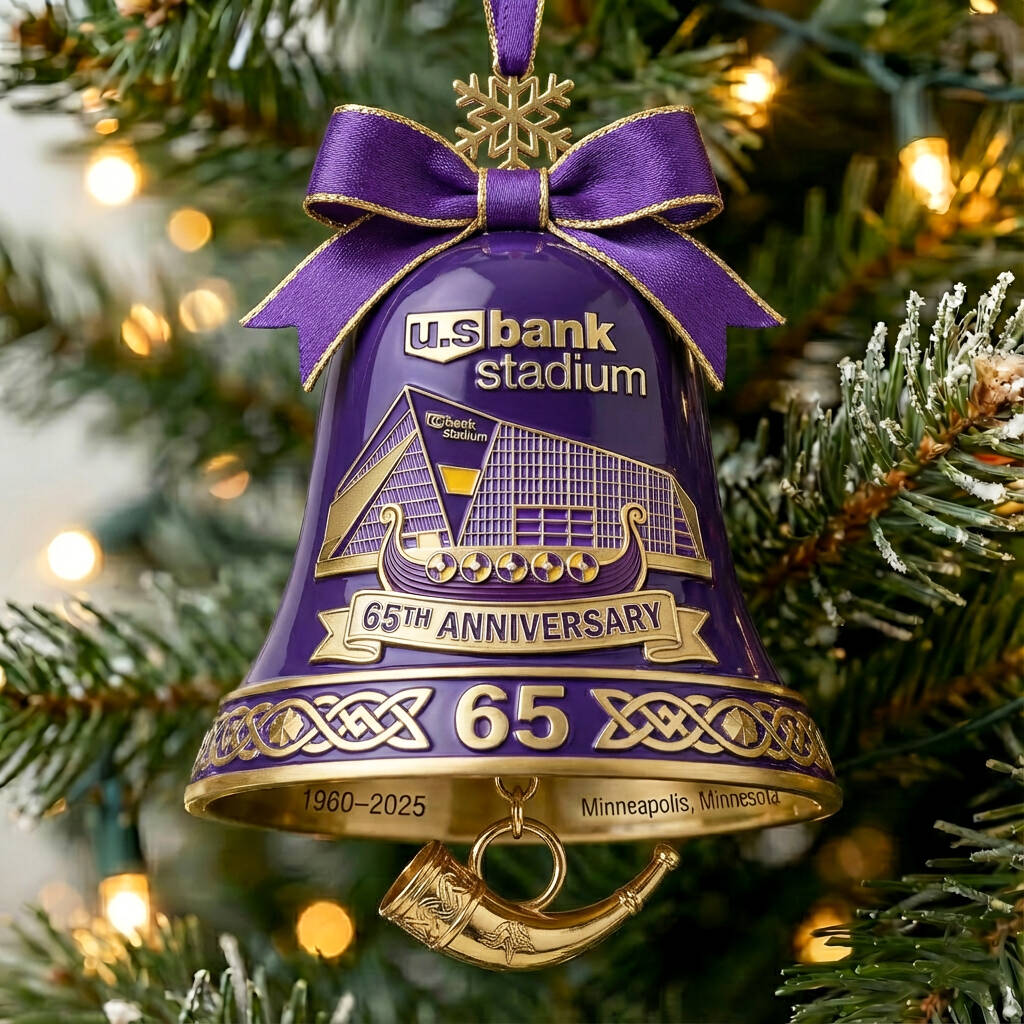 U.S. Bank Stadium 65th Anniversary  Bell Commemorative Ornament