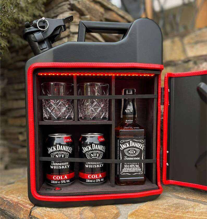 10 L Jerry Can Mini Bar, Original Gift For a Man, Custom Fuel Bar, Personalized Mini Bar For Home, Interior Decor, Gift For Him, Travel Bar