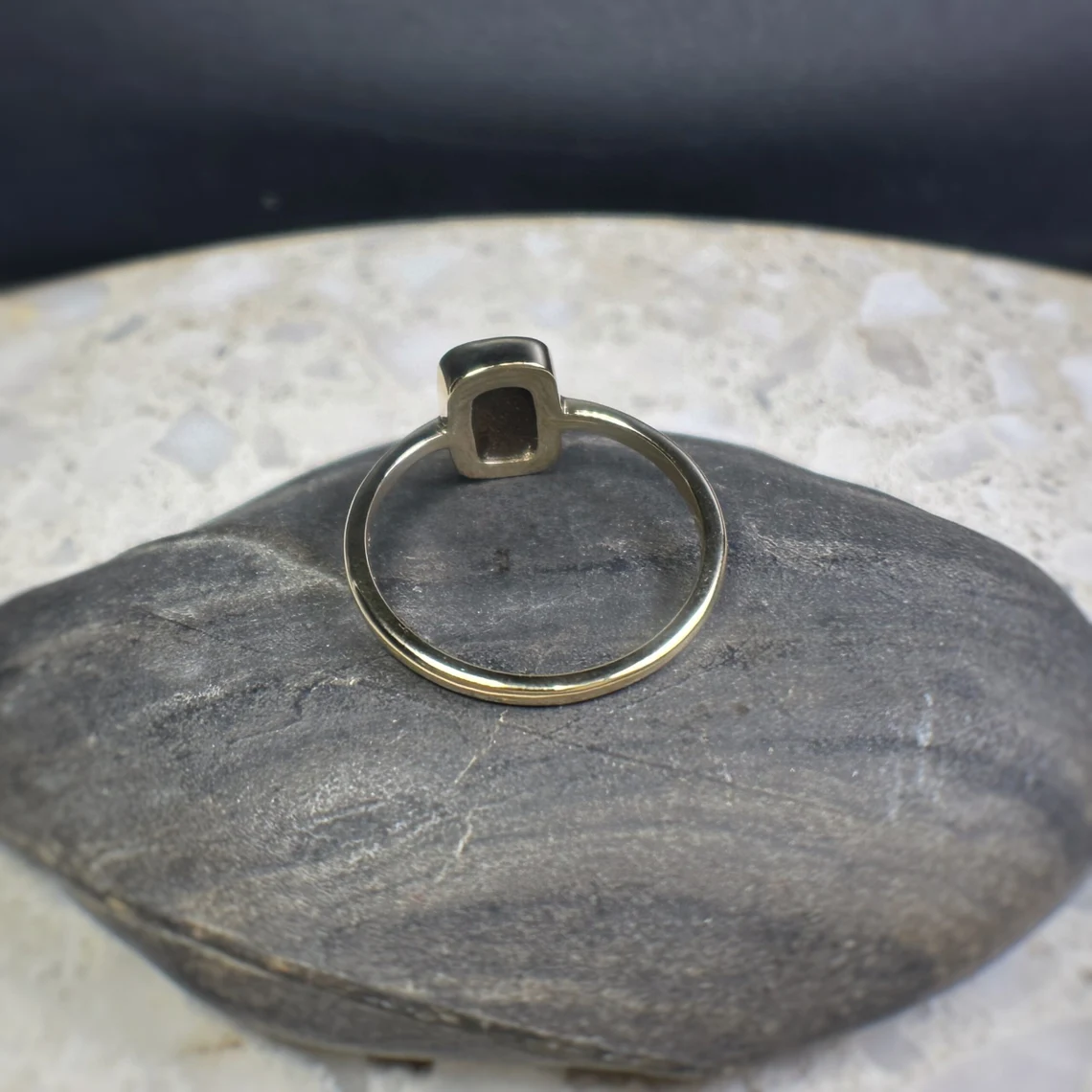 18ct Gold Boulder Opal Ring - US 7 1/2