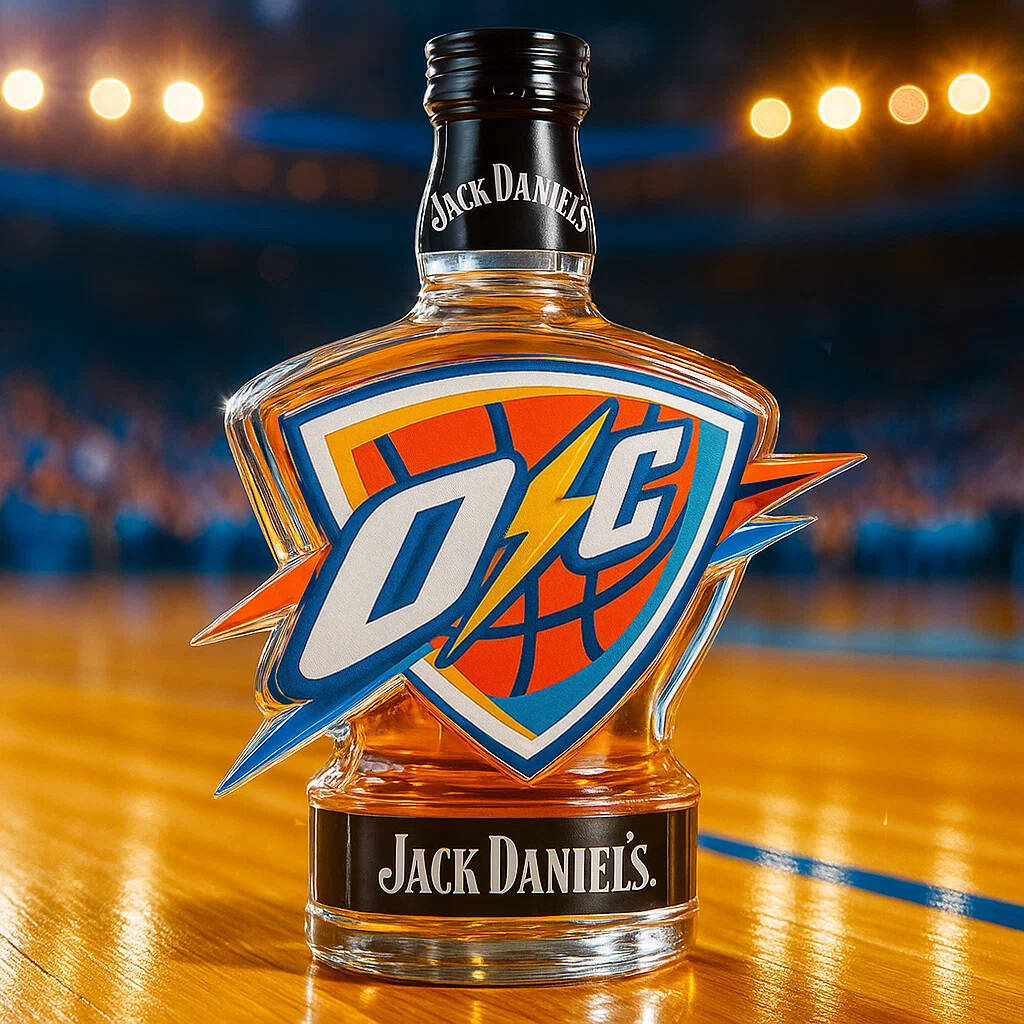 OKC Thunder Championship Limited Edition Whisky Bottle