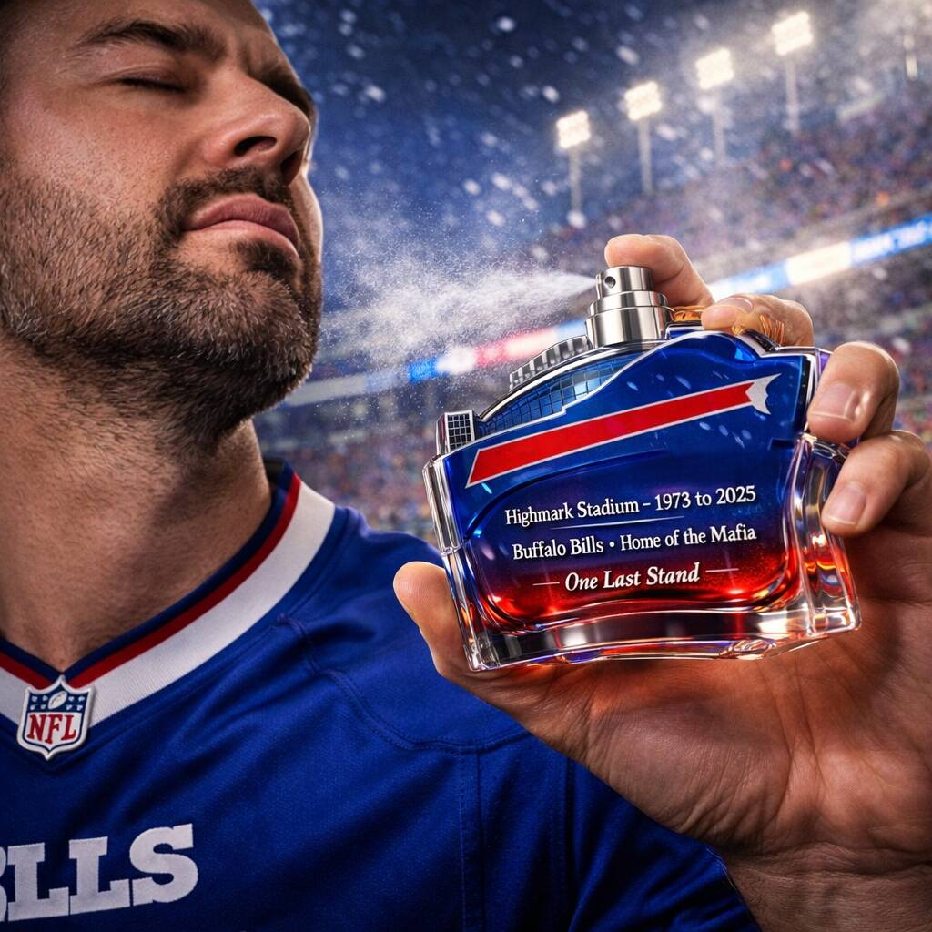 Bills Highmark Stadium Farewell Perfume Bottle