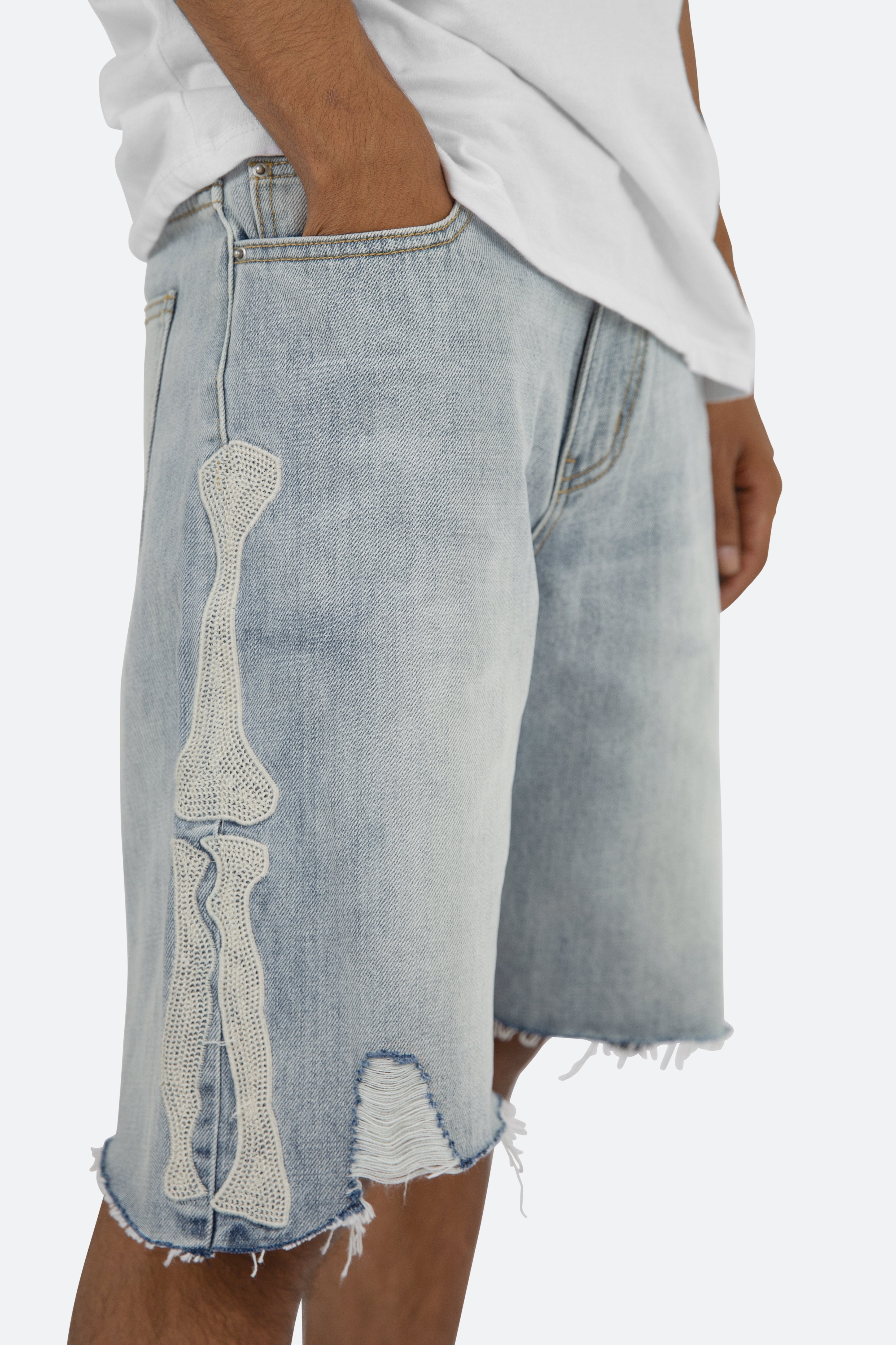 R194 Denim Shorts - Blue