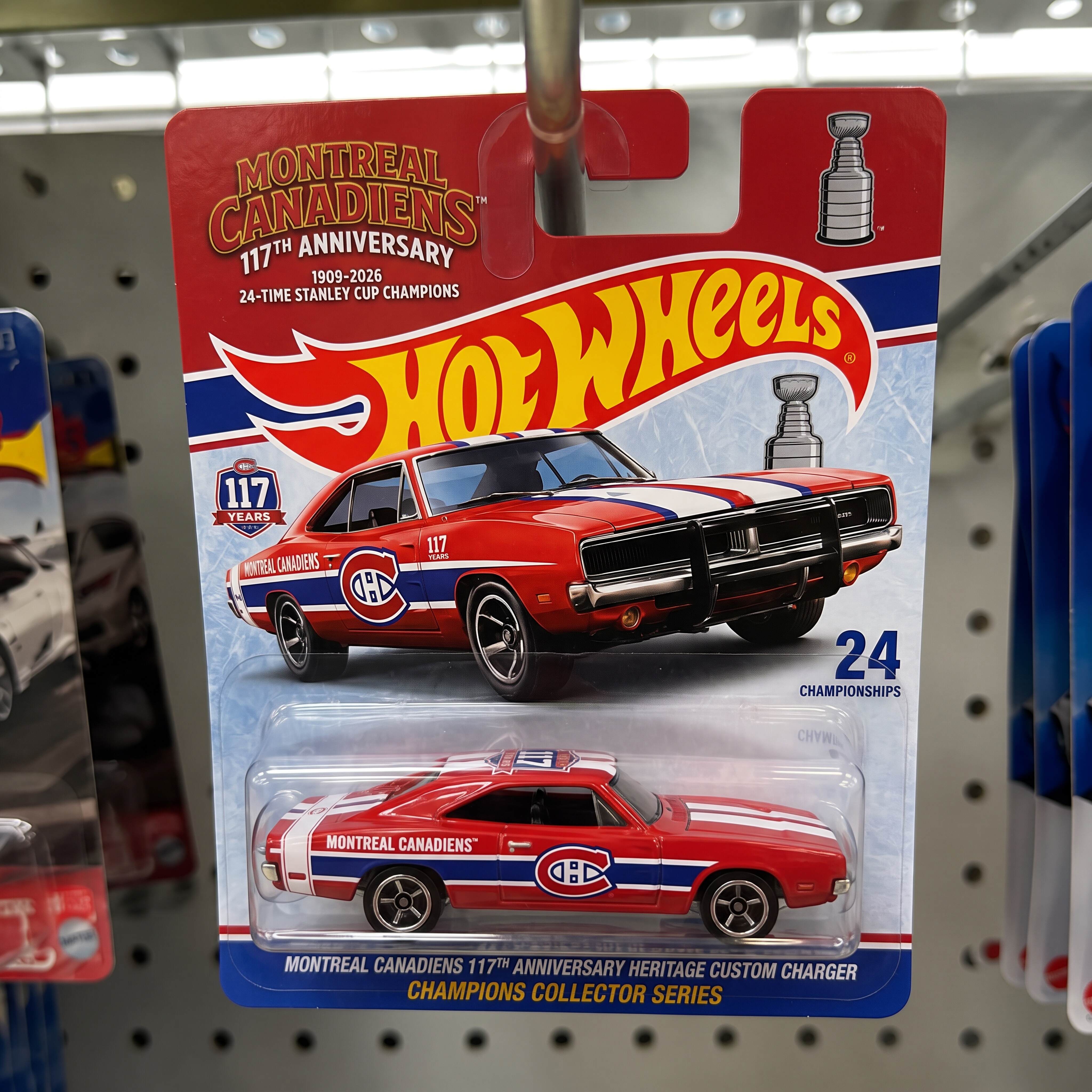 Hot Wheels🔥Montreal Canadiens 117th Anniversary Heritage Custom Charger