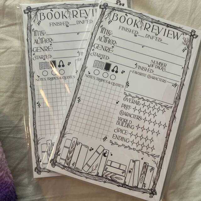 📝Book Review Notepad | Reviewing Reading in a New Way
