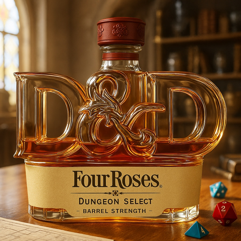 Dungeons & Dragons Whiskey Bottle