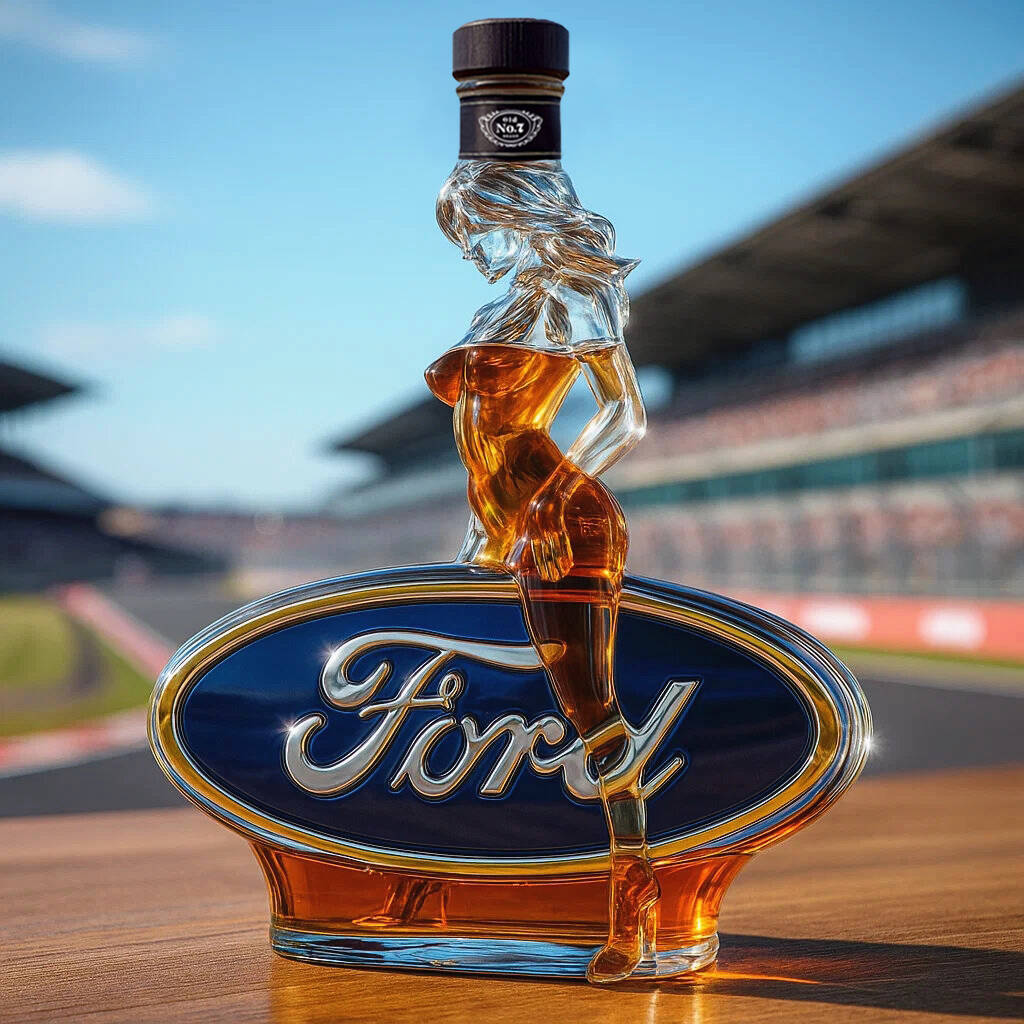 Attractive Ford whiskey bottle