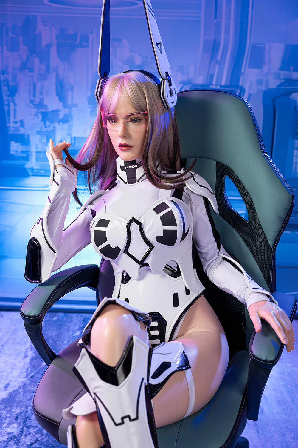EU Stock - 2025 Latest Version RIDMII Tenar Unique Design Silicone Head AI Talking Realistic Robot Sex Doll Head Only