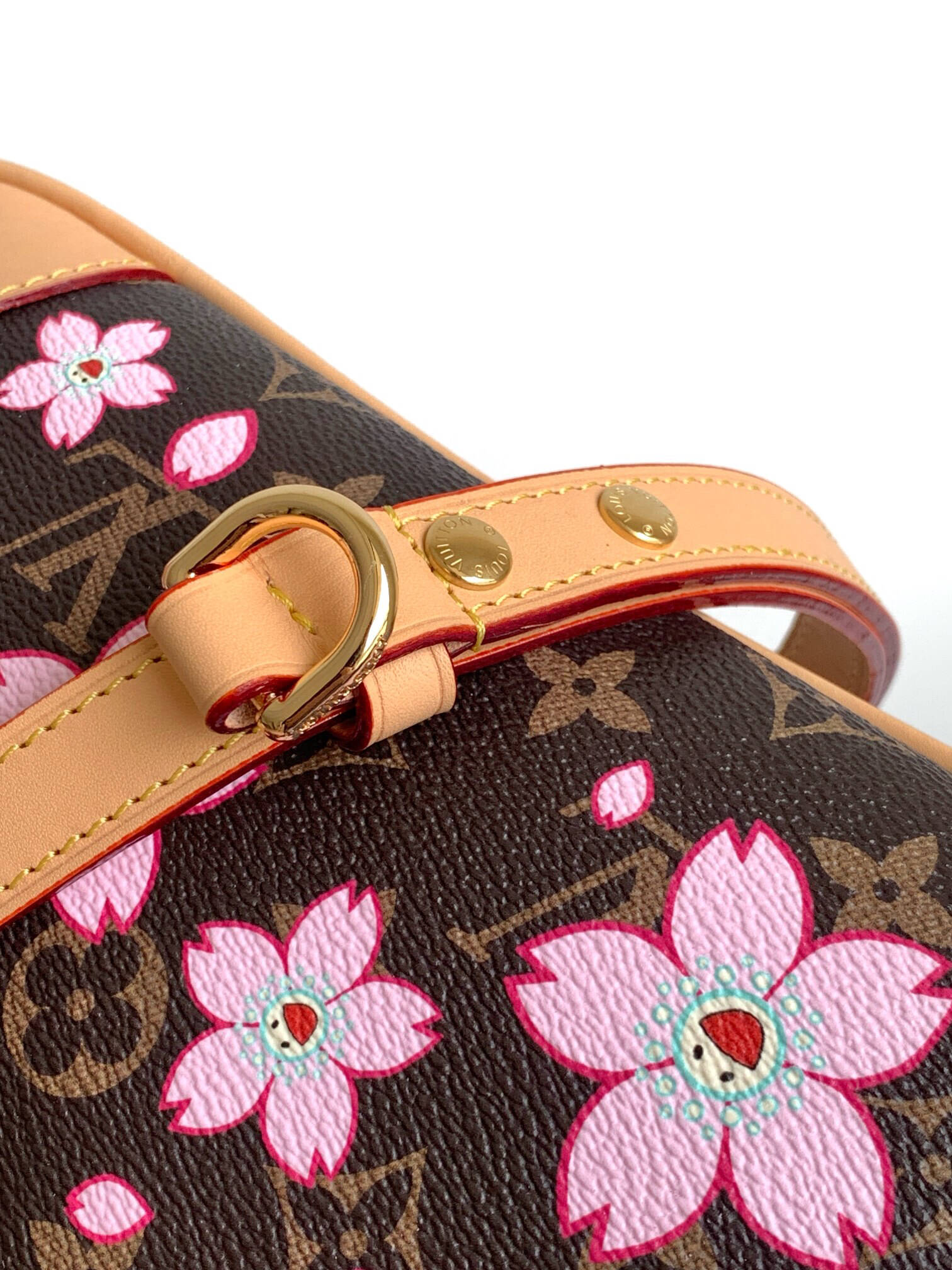 CH 2026 FLORAL CHAIN HOBO BROWN