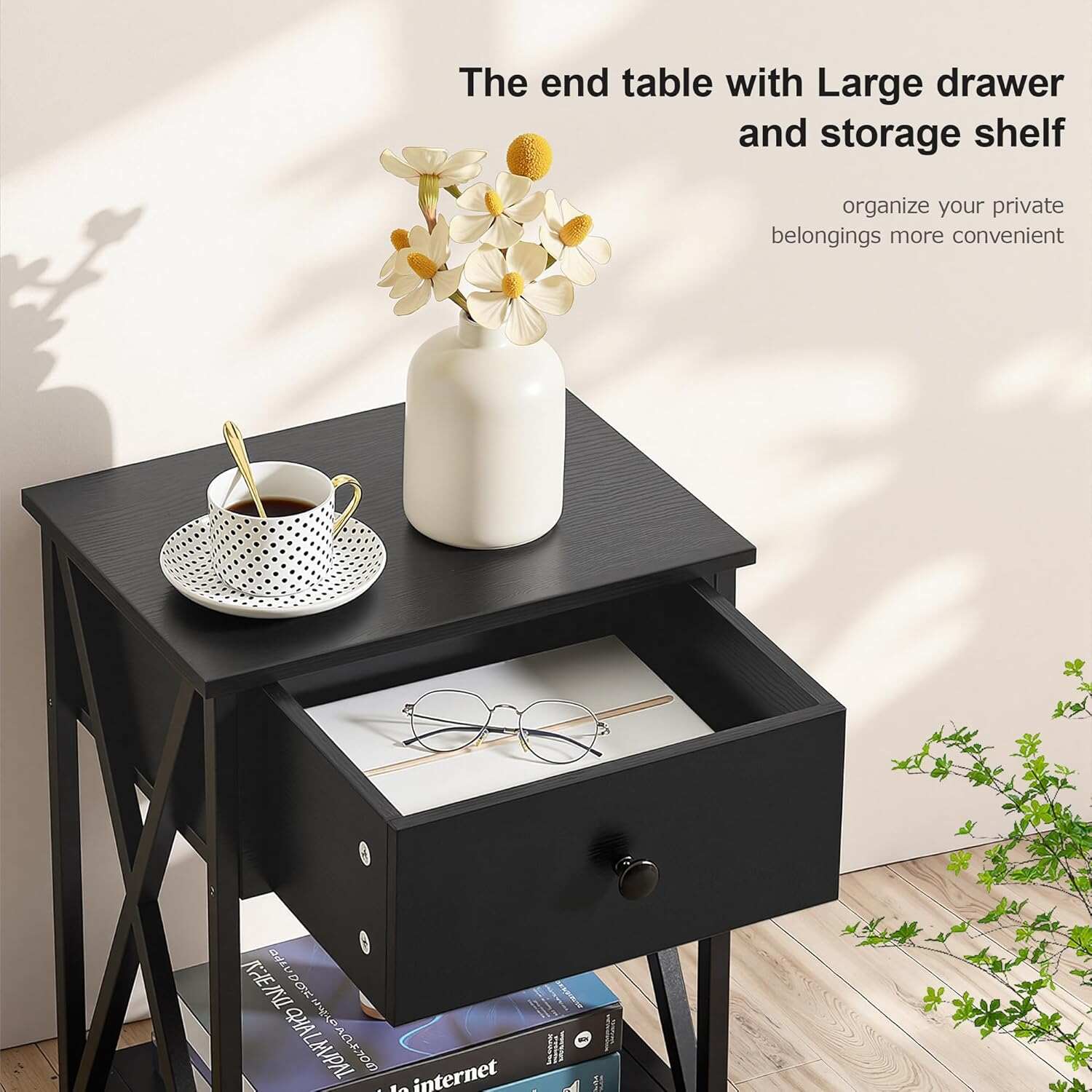 VECELO Nightstand Set of 2