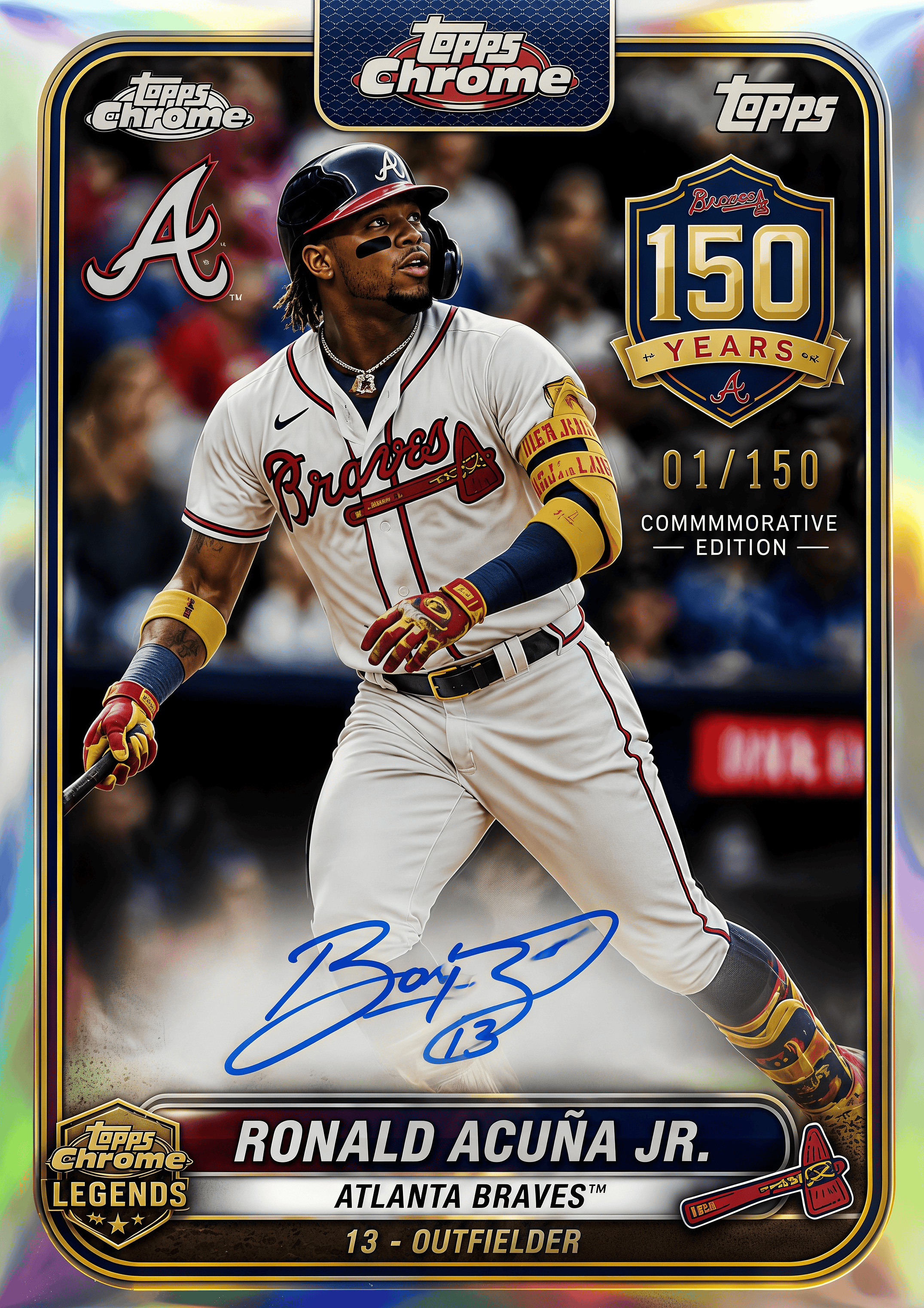 2026 Atlanta Braves 150th Anniversary Trading Cards Hobby Box