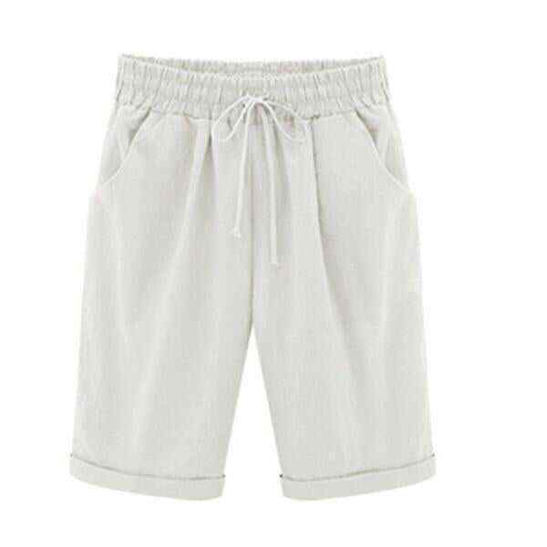 Colorful Plus Size Pockets Casual Shorts