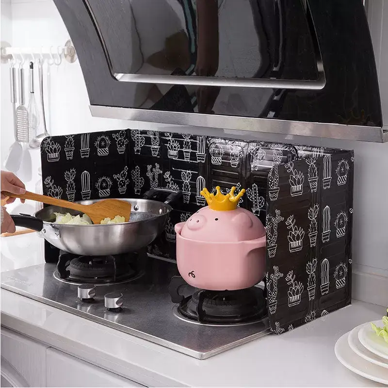 Aluminum Foldable Kitchen Gas Stove Baffle Plate