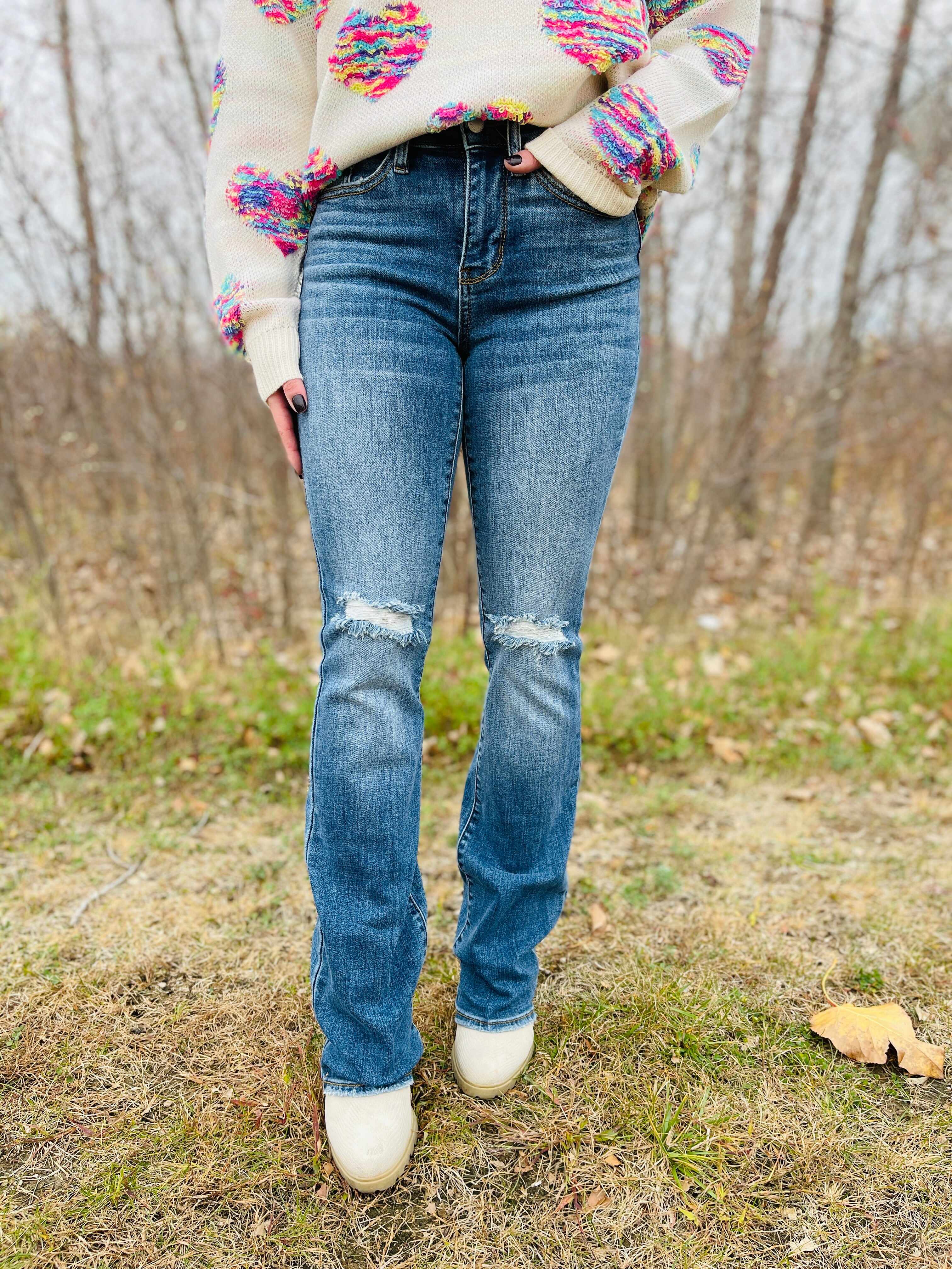 PLUS/REG Feelin' Slim Bootcut Jeans