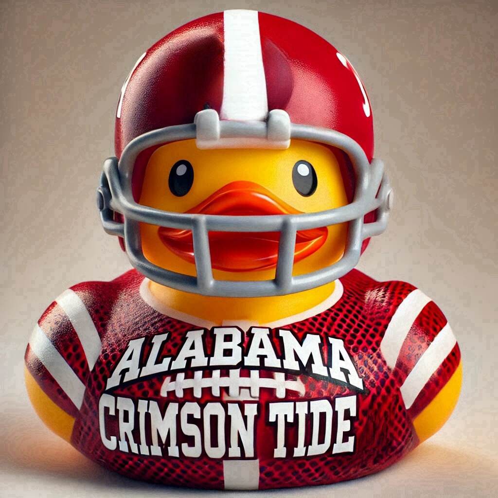 SEC Football Rubber Duck