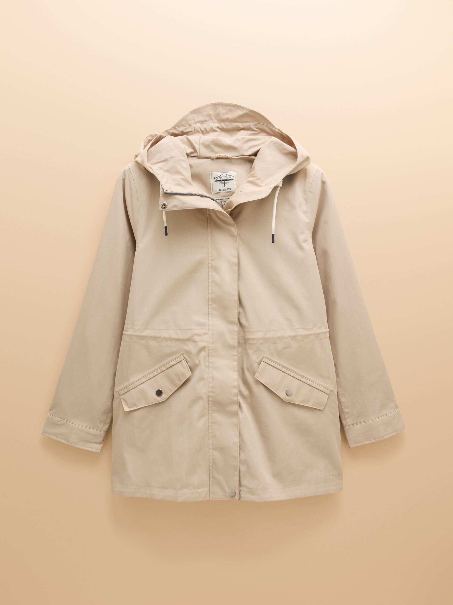 Portwell Beige Waterproof Raincoat With Hood