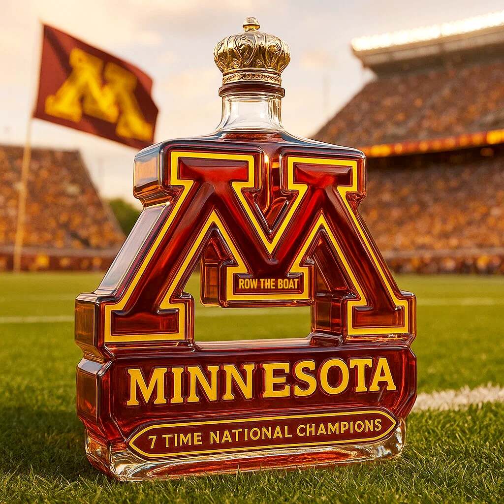 Minnesota Golden Gophers Limited Edition Collector’s Whiskey Bottle