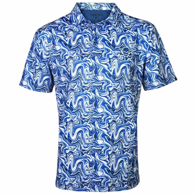 Stryker Cool-Stretch Men's Golf Shirt (Blue)