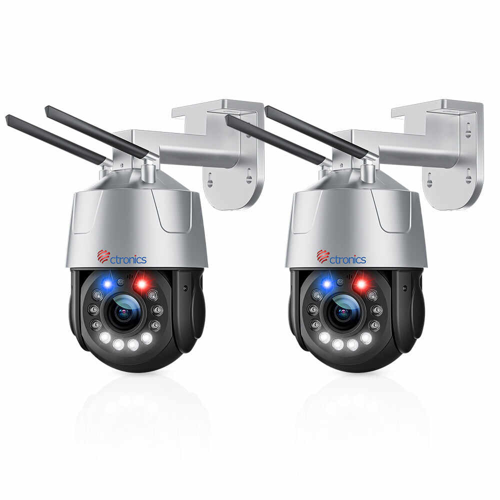 30X Optical Zoom 5MP WiFi PTZ Surveillance Camera with  Audible  Light Alarm and 50m Color Night Vision