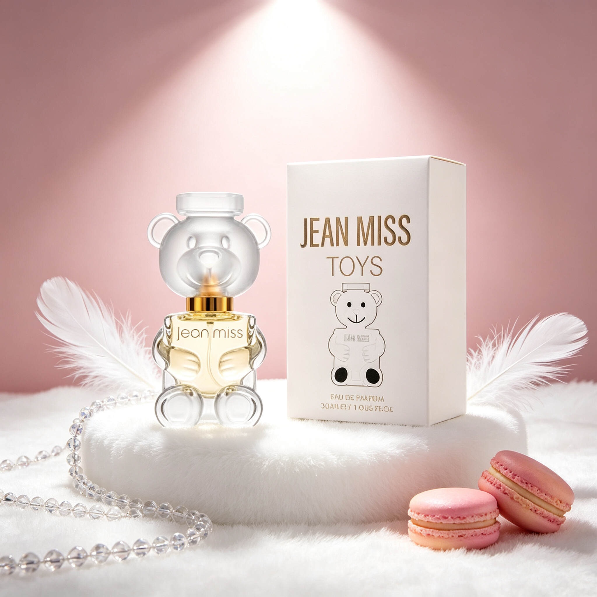 TOYS Teddy Bear Women Eau de Parfum 30ml, Cute Clear 3D Bear Shaped Bottle