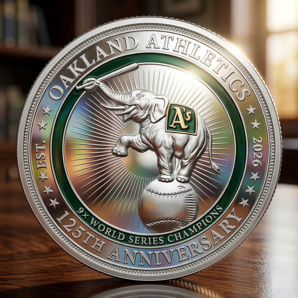 Oakland Athletics 125th Anniversary Championship Legacy Coin