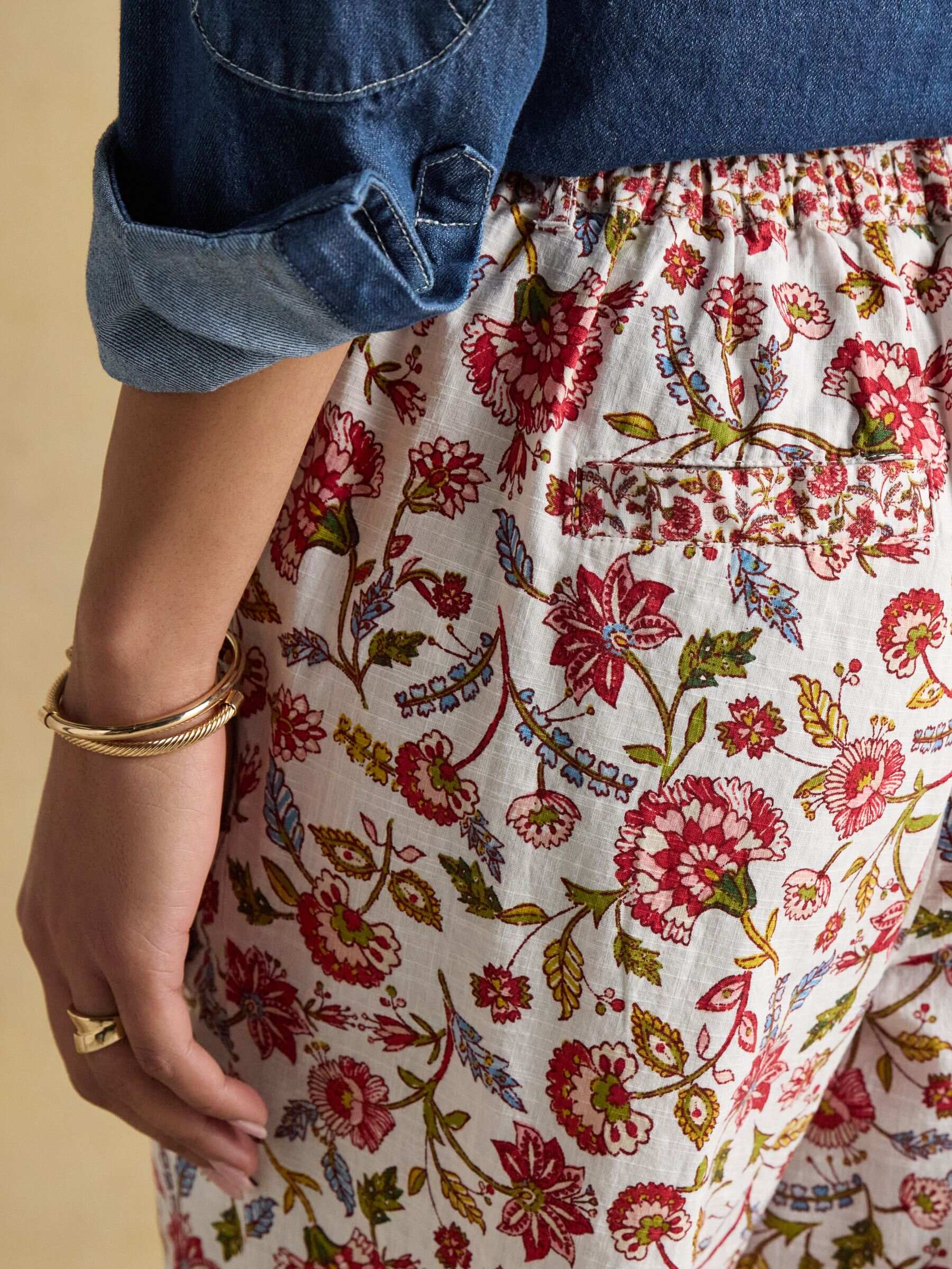 Multi Tie Waist Pull On Trousers