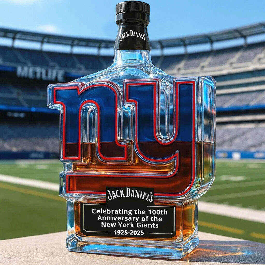 New York Giants 100th Anniversary Whisky Collector's Edition Bottle