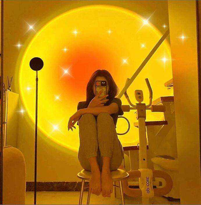 Romantic Led Light Sunset Lamp Floor Table Lamp