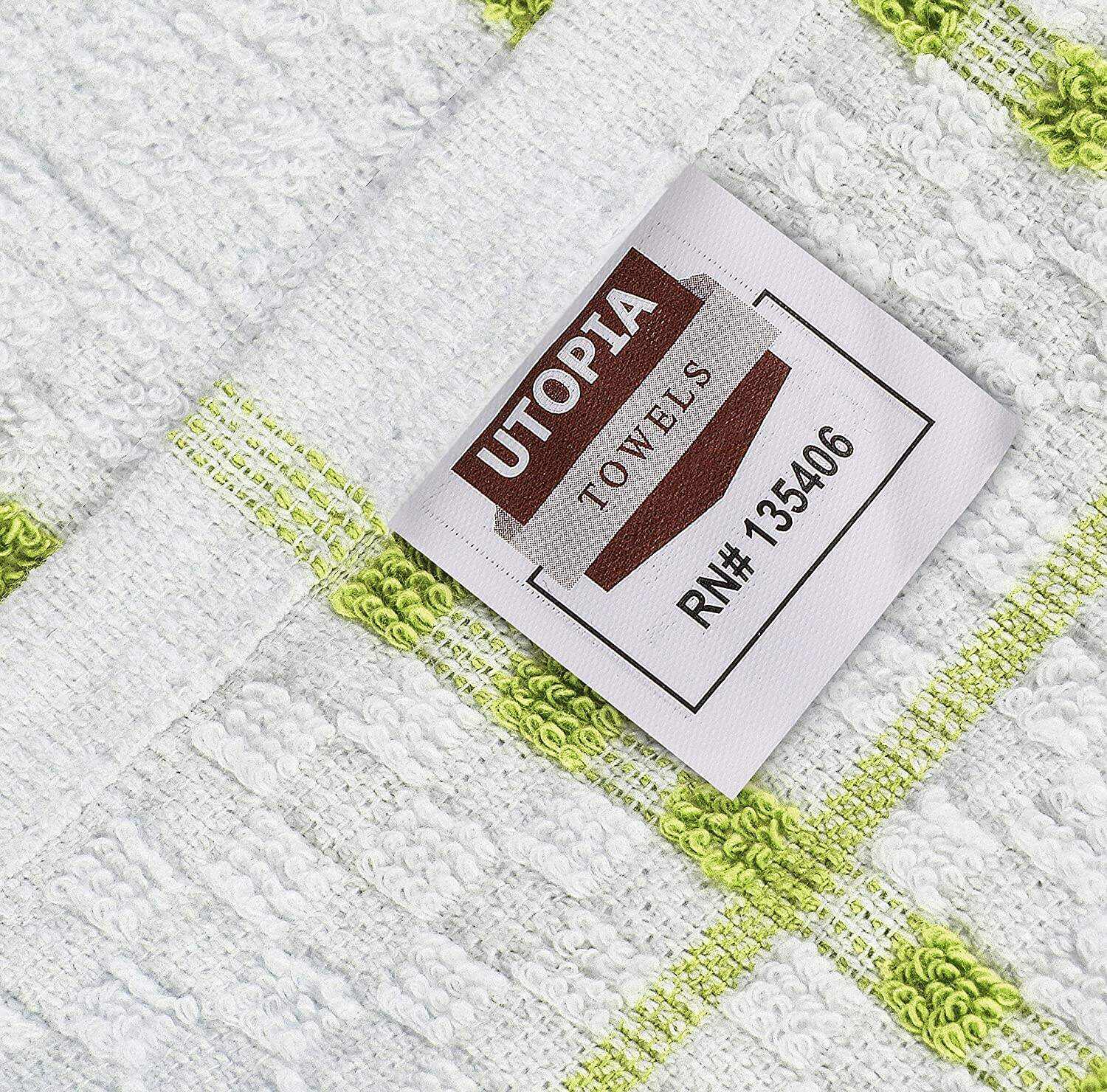 Kitchen Towels [12 Pack], 15 x 25 Inches, 100% Ring Spun Cotton Super Soft and Absorbent Linen Dish Towels, Tea Towels and Bar Towels Set (Black)