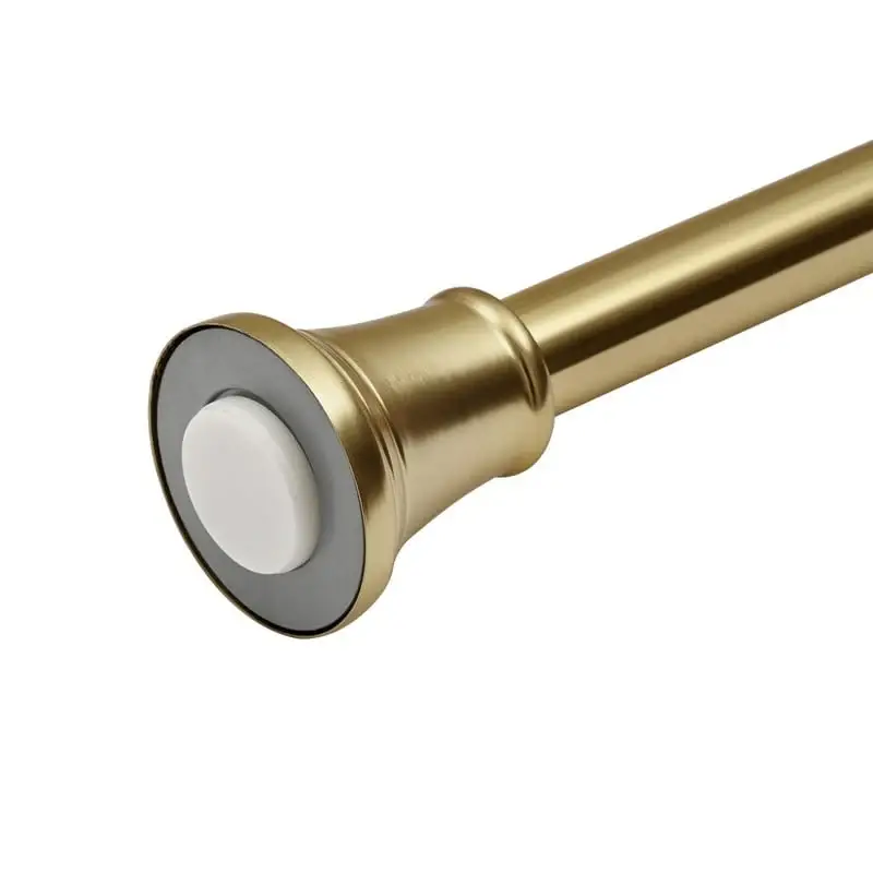 Utopia Alley Adjustable 72-Inch Shower Curtain Tension Rod - Rust-Proof Aluminum with Rubber End Cap, No Drill Installation