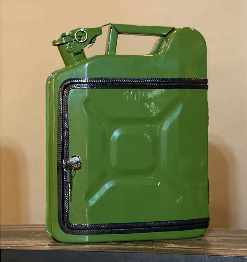 10 L Jerry can mini bar for present, Custom original gift for a man, Party can mini bar, Canister bar, Mens gift bar for boss