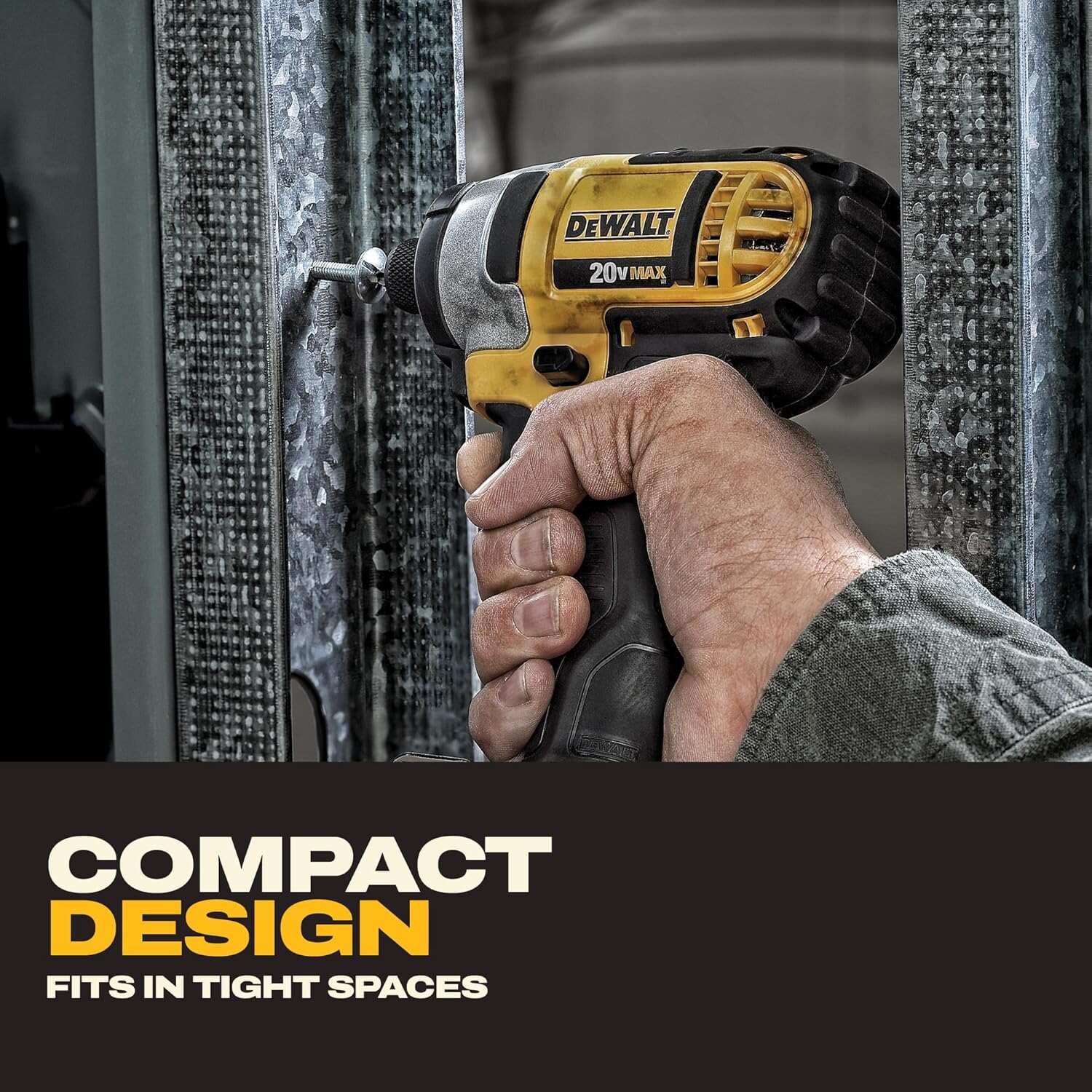 Cordless Drill and Impact Driver, Power Tool Combo Kit , Includes 2 Batteries, Charger and Bag (DCK240C2)