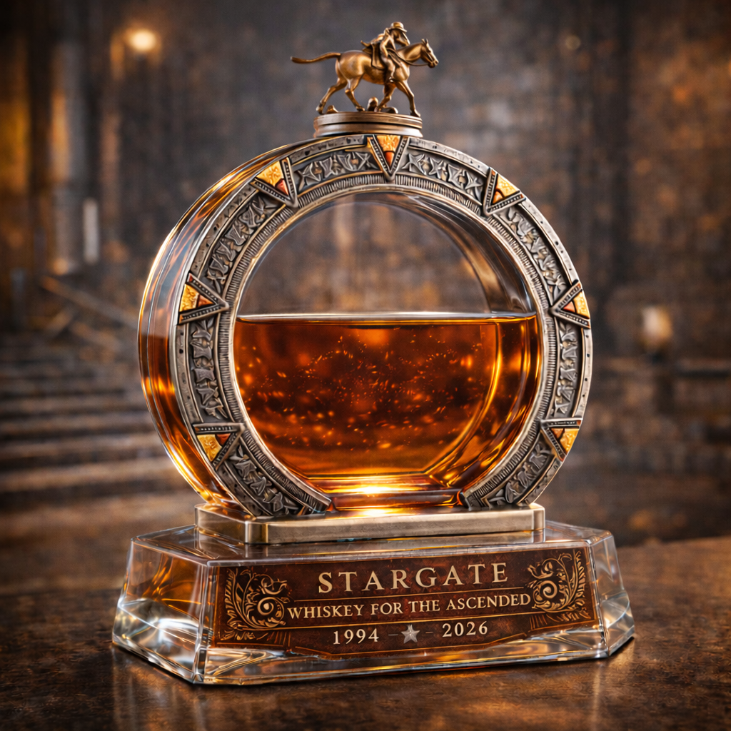 Stargate 32th Anniversary Whiskey Bottle