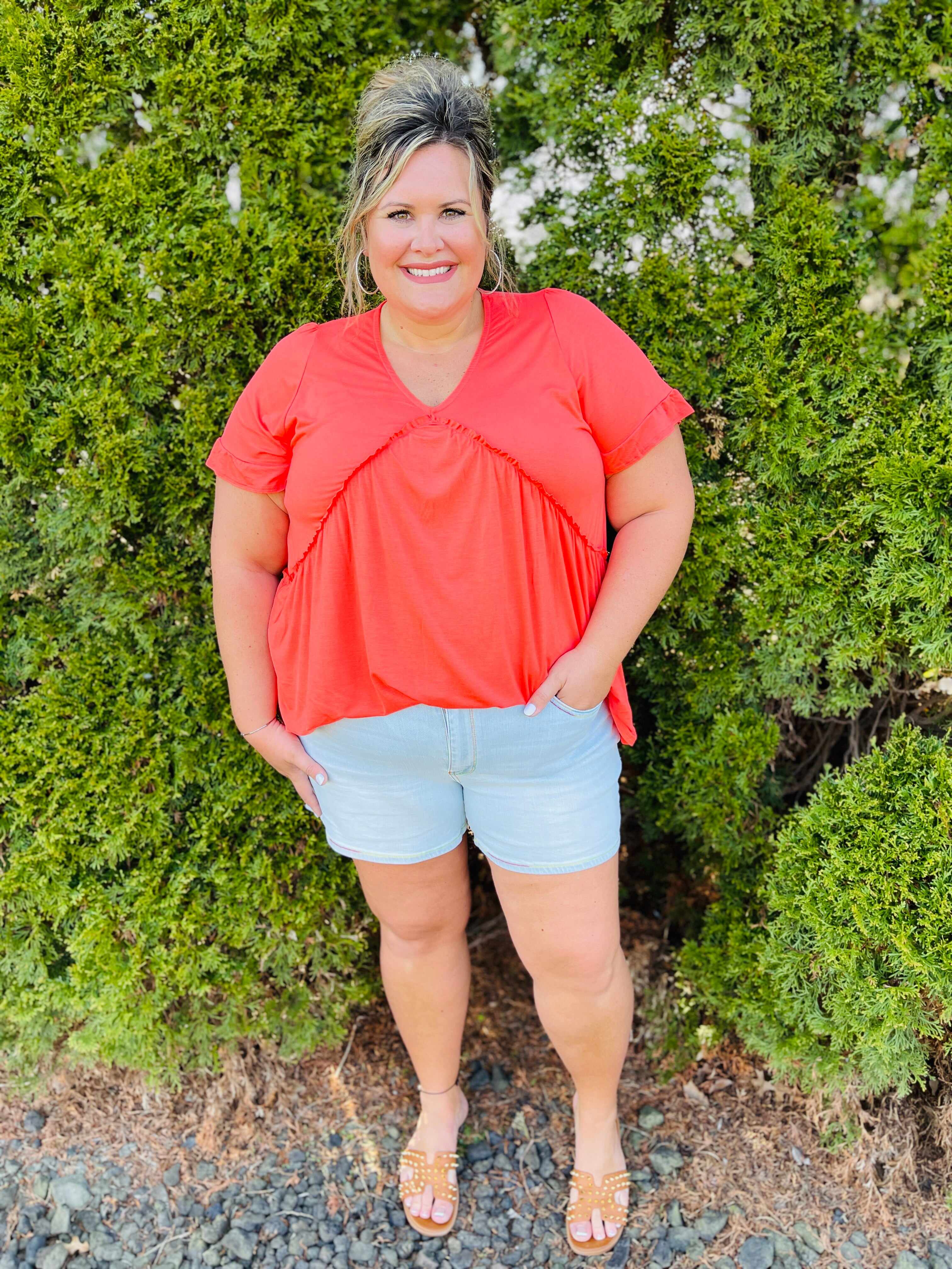 PLUS/REG Make Me Happy Rainbow Thread Shorts