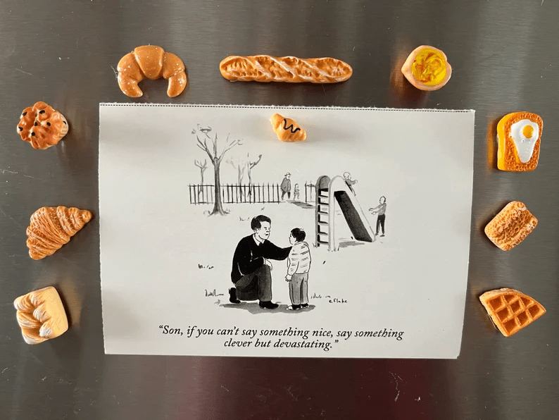 Sets Of 10 Miniature, Realistic Bread Magnets