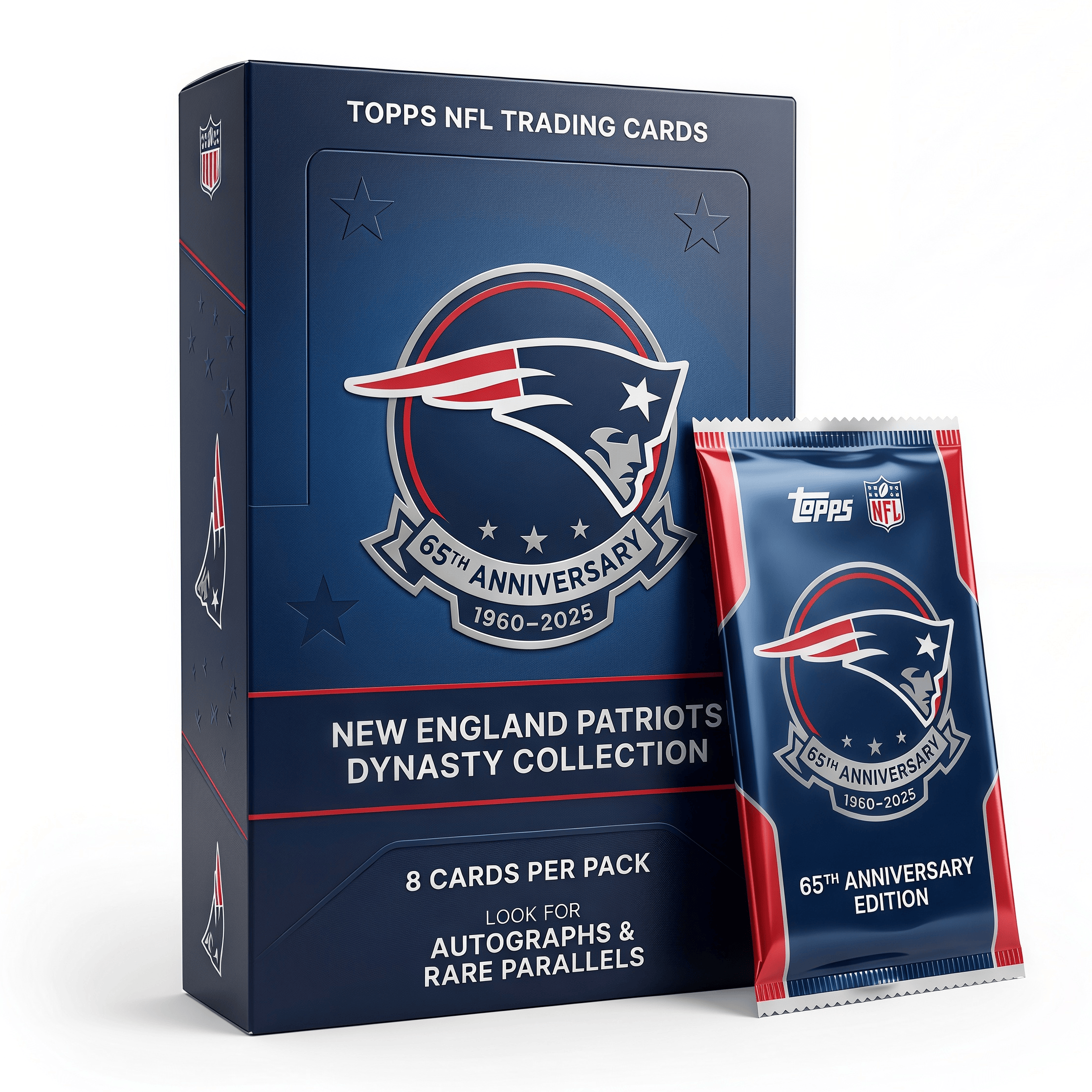 2026 New England Patriots 65th Anniversary Hobby Box