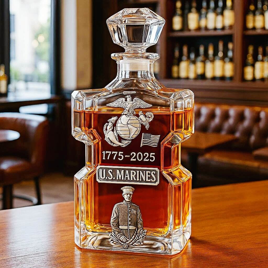 250th Anniversary Military Whisky Bottle