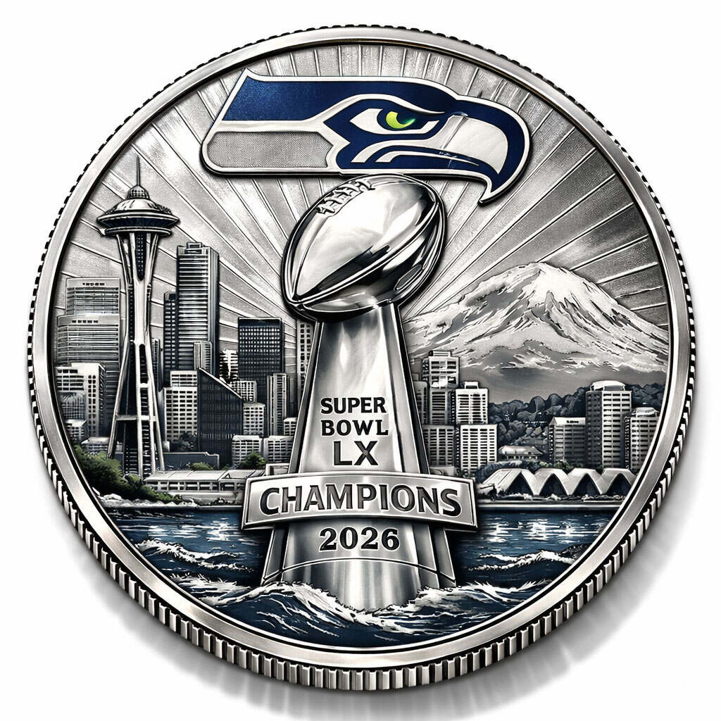Seahawks Super Bowl LX Championship Commemorative Coin