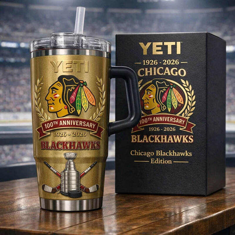 Blackhawks 100th Anniversary Stanley YETI Tumbler