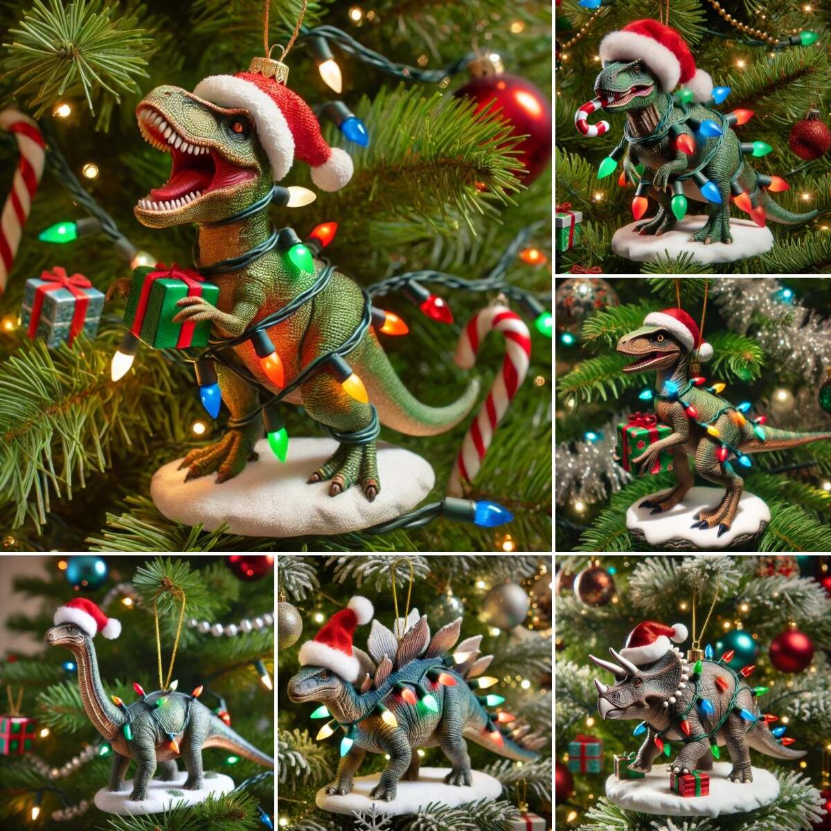 🦖Dino Ornaments | Funny Gift